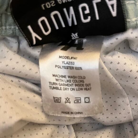 YOUNGLA 141 The Block Party Shorts Sedona Sunrise XXL Heavy Mesh Drawstring Art - Picture 9 of 9